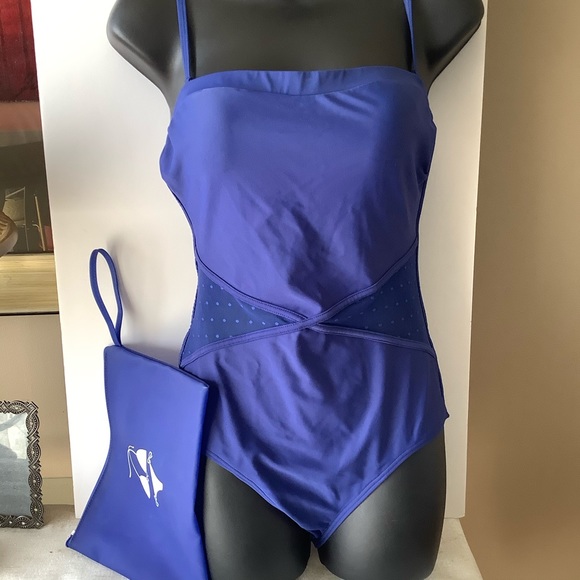 Cristina swimwear purple size 8 with rubber bag - Picture 4 of 5